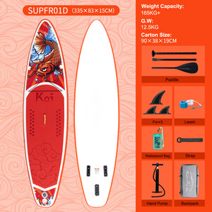 Inflável Surfing Paddle Board 11' - Sup Koi Laranja