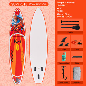 Paddle Board inflável 11'6" - Sup Koi Laranja