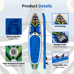 Inflável Surfing Paddle Board 11' - Macaco Azul