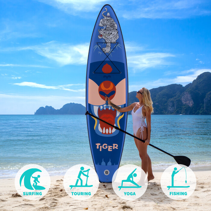 Paddle Board inflável 11' - Tigre Azul