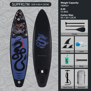 Inflável Surfing Paddle Board 11' - Dragão Negro