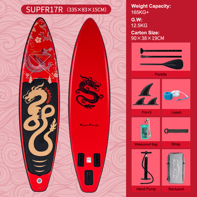 Inflável Surfing Paddle Board 11' - Dragão Vermelho